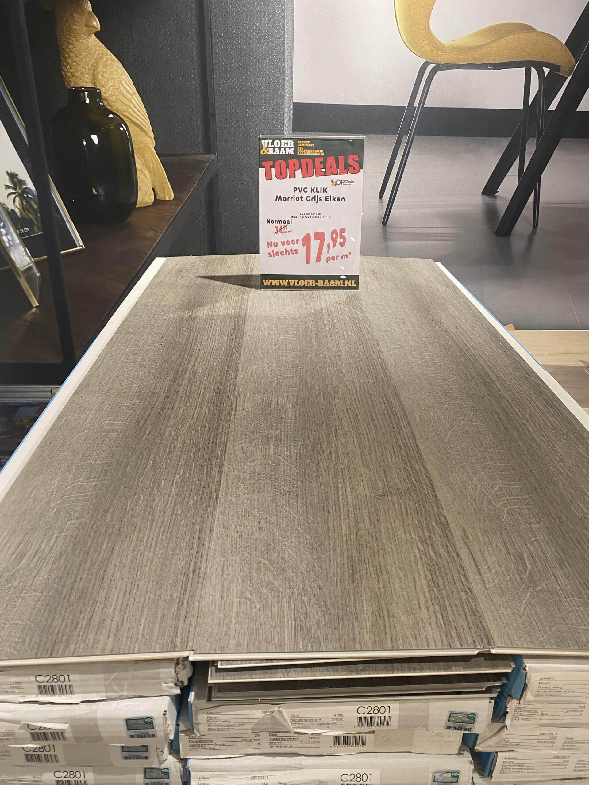 PVC Marriot Grijs Eiken 5MM